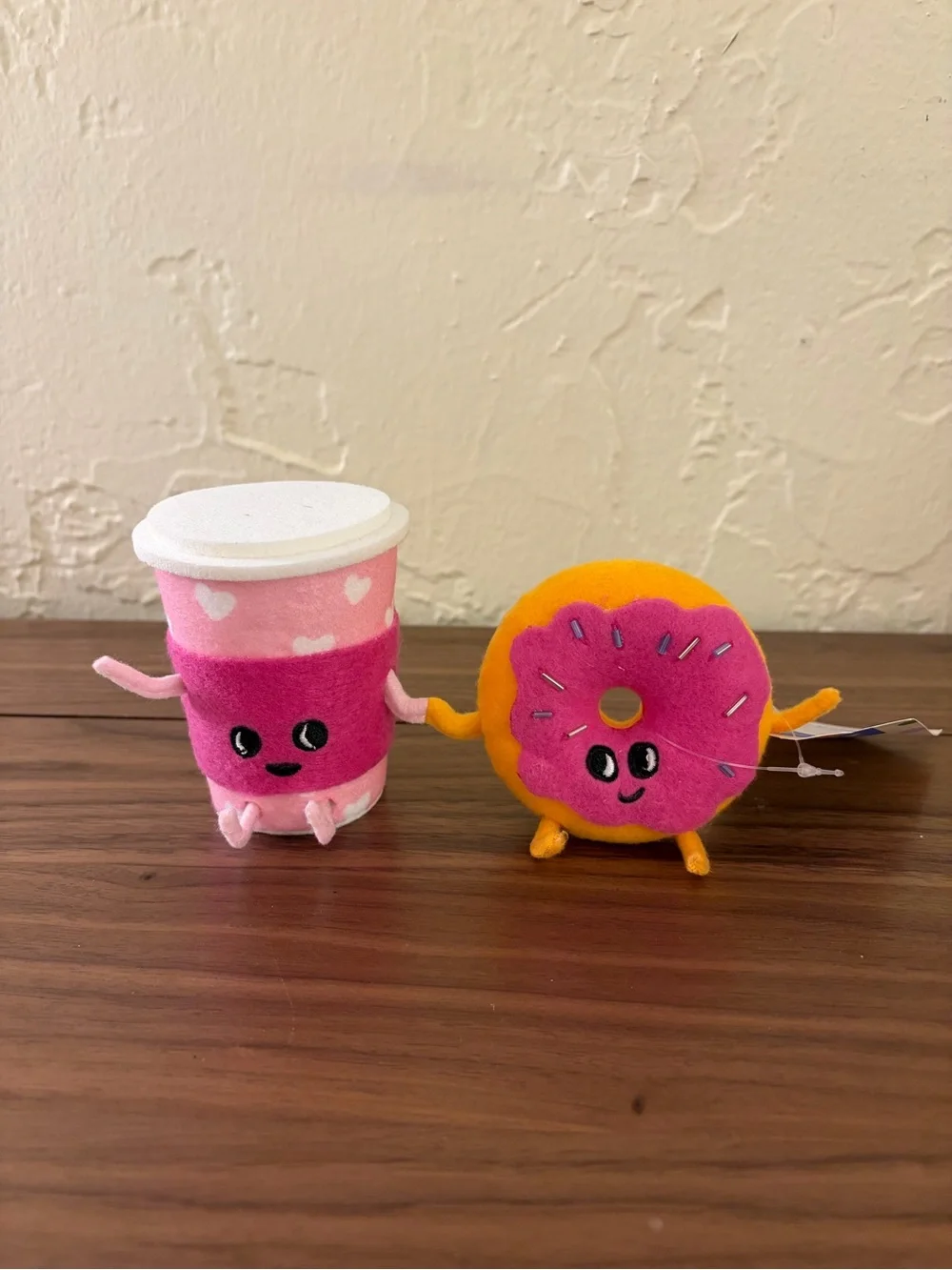 Spritz Coffee Cup & Donut Plush Decor Set New with Tags
